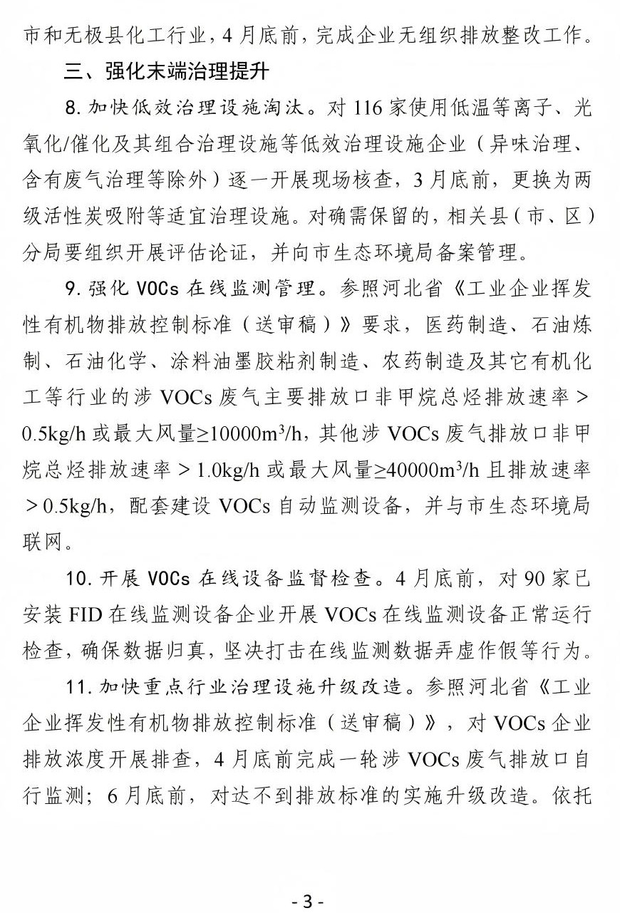 《石家莊市2025年揮發性有機物治理工作實施方案》(圖4) 《石家莊市2025年揮發性有機物治理工作實施方案》(圖4)