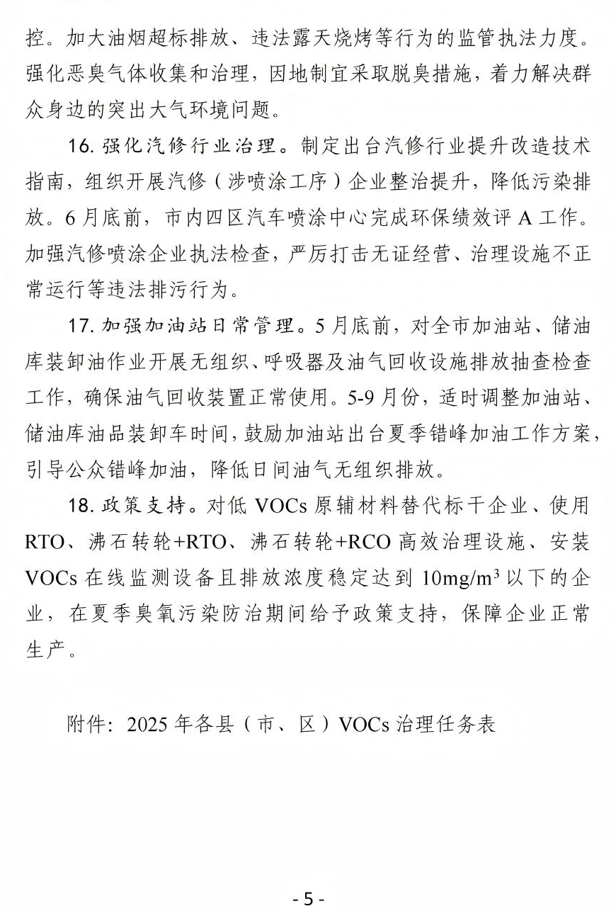 《石家莊市2025年揮發性有機物治理工作實施方案》(圖6) 《石家莊市2025年揮發性有機物治理工作實施方案》(圖6)